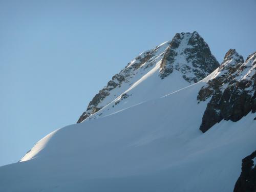 El cim del Mont Dolent.