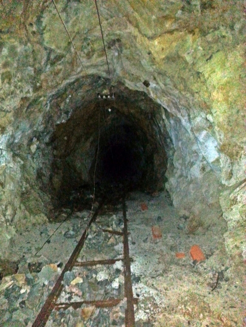 Interior de la Mina dels Xampinyons